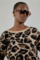 Leopard πουλόβερ με στρας