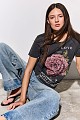 T-shirt με τύπωμα και στρας