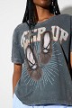 T-shirt με τύπωμα και στρας