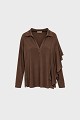 Μπλούζα V-neck με βολάν