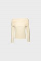 Off shoulder μπλούζα με σούρες