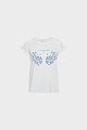 T-shirt με τύπωμα και στρας
