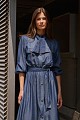 Μάξι σεμιζιέ denim φόρεμα