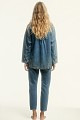 Denim overshirt με στρας