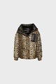 Animal print puffer μπουφάν