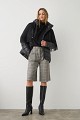 Puffer μπουφάν με κρόσια