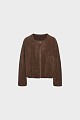 Bomber τζάκετ με όψη suede