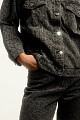 Leopard denim τζάκετ