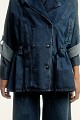 Denim κοντή καπαρντίνα