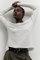 Μακρυμάνικη ribbed μπλούζα