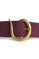 Φαρδιά suede ζώνη