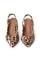 Pony skin slingback γόβες