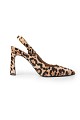 Pony skin slingback γόβες