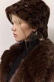 Γούνινο leopard bucket hat