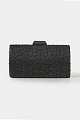 Τσάντα clutch με μαύρα κρύσταλλα