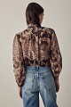 Animal print μεσάτη μπλούζα