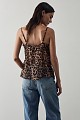 Animal print τοπ με δαντέλα